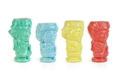 He Golden Girls Cast Mugs | Includes Dorothy, Rose, Blanche, & Sophia | Official Golden Girls Collectible Ceramic Tiki Style Cups