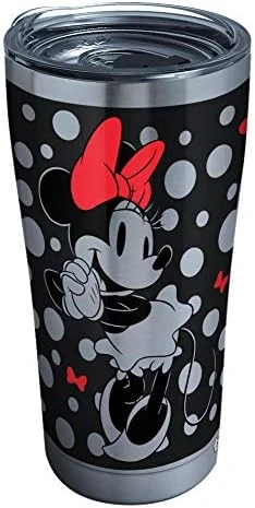 Tervis Disney Minnie Mouse Silver Triple Walled Insulated Tumbler Travel Cup Keeps Drinks Cold & Hot, 30oz, Stainless Steel 5 Tervis Disney Minnie Mouse Silver Triple Walled Insulated Tumbler Travel Cup Keeps Drinks Cold & Hot, 30oz, Stainless Steel - Image 5