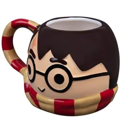 Harry Potter Figural Coffee Mug, 24 Oz - Cute Chibi Design With Gryffindor Scarf Handle - Ceramic -Kitchen Island Sale 41U3KvlL6DL