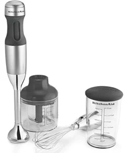 KitchenAid (Renewed) RKHB2351CS 3-Speed Hand Blender - Silver