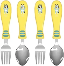 Zak Designs Bluey Kid Flatware Fun Character Art On Both Utensils, Non Slip Fork And Spoon Set Is Perfect For Encouraging Picky Eaters To Finish Their Plates, 2 Pack (4 PCS) -Kitchen Island Sale 41UwZIWzmBL. AC