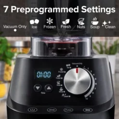 Wave Moxie Commercial Blender, Vacuum Smoothie Blender With 2.5HP Motor, Professional Grade, Self-Cleaning - 6 Presets & 10 Speed Settings For Shakes, Smoothies, Nut Butters, Crushed Ice -Kitchen Island Sale 41VFUFm9ySL