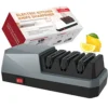 Lectric Knife Sharpener- YOORLEAY Knife Sharpeners, 3 Stage Electric Knife Sharpener, 3-Stage, Grey
