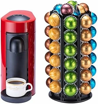 For Nespresso Pods Holder With Central Additional Pods Storage (Carousel-60+ Pods) 8 For Nespresso Pods Holder With Central Additional Pods Storage (Carousel-60+ Pods) - Image 8