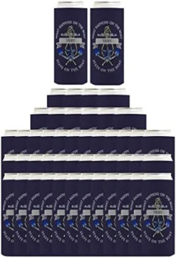 Customized Boating Can Coolies Your Boat Name Custom Sailing Gift Boating Birthday Party Supplies Custom Image Coolie 6 Pack Can Coolie Drink Coolers Coolies Navy -Kitchen Island Sale 41Vy1oXVkZL. AC
