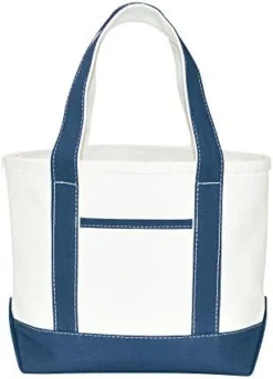 DALIX 14" Mini Small Cotton Canvas Party Favor Wedding Gift Tote Bag In Gray White -Kitchen Island Sale 41W2XI72iiL. AC