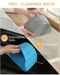 Upgrade Slow Cooker Liners Fit For Crockpot & Hamilton Beach, Reusable Silicone Crock Pot Liner Insert Fits 6-8 Quart Oval Slow Cooker, Leakproof, BPA Free, Handwash, Dishwasher Safe, 2pcs -Kitchen Island Sale 41W2r2BjWPL