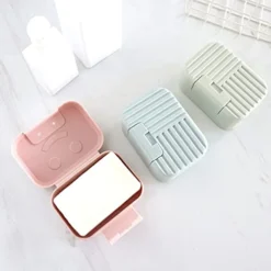Drainage Soap Box Portable Soap Box With Lid Travel Washing Soap Boxes Sealed Leak Proof Soap Container Box Bathroom Waterproof Soap Storage Boxes (Color : Green) -Kitchen Island Sale 41W4tLzl7ML