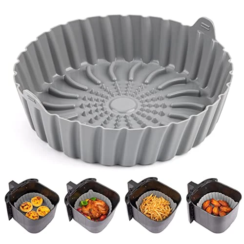 Aichoof Air Fryer Liner, 7 Inch~8 Inch Reusable Silicone Round Air Fryer Pot,Non-Stick Oil Filter Design 100% Food-Grade Kitchen Mat, 20cm Large Replacement Accessories For Air Fryer 1 Aichoof Air Fryer Liner, 7 Inch~8 Inch Reusable Silicone Round Air Fryer Pot,Non-Stick Oil Filter Design 100% Food-Grade Kitchen Mat, 20cm Large Replacement Accessories For Air Fryer