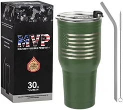 30 Oz USMC Black Double Wall Vacuum Insulated Stainless Steel Tumbler Travel Mug - USMC Vet Owned Business -Kitchen Island Sale 41WLnaAmGsL. AC