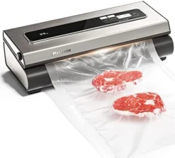 Vacuum Sealer Machine Powerful 90Kpa Precision 6-in-1 Compact Vacuum Food Preservation System Built-in Cutter, Include 2 Bag Rolls & 5 Pre-cut Bags, Widened 12mm Sealing Strip, Dry&Moist Modes Smart Suction, ETL Listed -Kitchen Island Sale 41WR6B9gUVL. AC