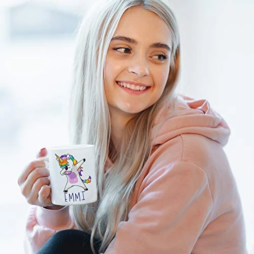 Personalized Coffee Mugs, Dabbing Unicorn Coffee Mug With Name, 11 Oz - Gifts For Women, Gifts For Kids, Birthday Gifts, Christmas Gifts, Tazas Personalizadas, Monogram Novelty Mug, Great Gift Idea 2 Personalized Coffee Mugs, Dabbing Unicorn Coffee Mug With Name, 11 Oz - Gifts For Women, Gifts For Kids, Birthday Gifts, Christmas Gifts, Tazas Personalizadas, Monogram Novelty Mug, Great Gift Idea - Image 2