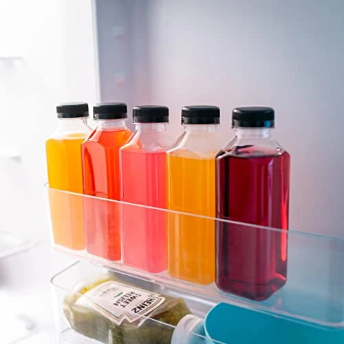 Small Plastic Juice Bottles With Caps In Black - 35pk 16oz Water Containers Empty Plastic Bottles With Lids For Juicing And Smoothies 3 Small Plastic Juice Bottles With Caps In Black - 35pk 16oz Water Containers Empty Plastic Bottles With Lids For Juicing And Smoothies - Image 3