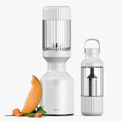 East Blender + Hydration System | Blend Smoothies And Shakes, Infuse Water, Kitchen Countertop Design, 1000W (Cloud White)
