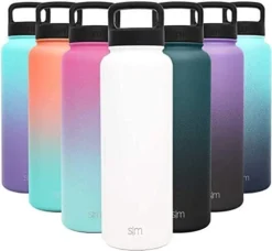 84oz Water Bottle, Insulated Reusable Wide Mouth Stainless Steel Metal Flask With Flip Lid, Ombre: Sorbet -Kitchen Island Sale 41XFFobenHL. AC