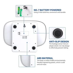 Digital Pet Scale , Multifunctional LCD Electronic Kitchen Food Scales , Vegetables Fruits Scale Kitchen Scale, Pet Scales For Dog/Cat/ Hamster/Tortoise/ Lizard Small Animals (White)