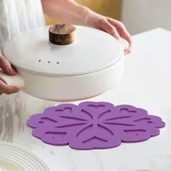 Silicone Coasters Trivet Mats For Hot Dishes, Pot Holders, Flexible Kitchen Trivets Pads For Table, Hot Pots And Pans (Set Of 4, Purple) 15 Silicone Coasters Trivet Mats For Hot Dishes, Pot Holders, Flexible Kitchen Trivets Pads For Table, Hot Pots And Pans (Set Of 4, Purple) -Kitchen Island Sale 41XOjuSKSkL