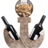 Anchor Shaped Wine Rack With Wine Cork Holder