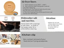 Air Fryer Accessories XL, 8inch Air Fryer Accessory Kit For COSORI Ninja Phillips Gowise Gourmia Instant Power XL Air Fryer, Fit- 4.2, 5, 5.5, 5.8, 6, 6.8, 8QT Air Fryer With 8 Inch Cake Pan, Pizza Pan -Kitchen Island Sale 41Xgpp8Hp7L