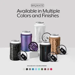Hopsulator DUO 2-in-1 Can Cooler Insulated For 12oz Cans + 100% Leak Proof Tumbler With Lid | Can Coozie Insulated For Hard Seltzer, Beer, Soda And Energy Drinks (Glitte Charcoal) -Kitchen Island Sale 41Xk0N8mGtL