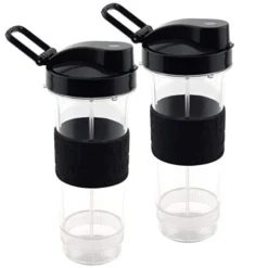 2 Pack Felji 20 Oz Cups With To Go Lids Replacement Set For Magic Bullet Blenders MB1001