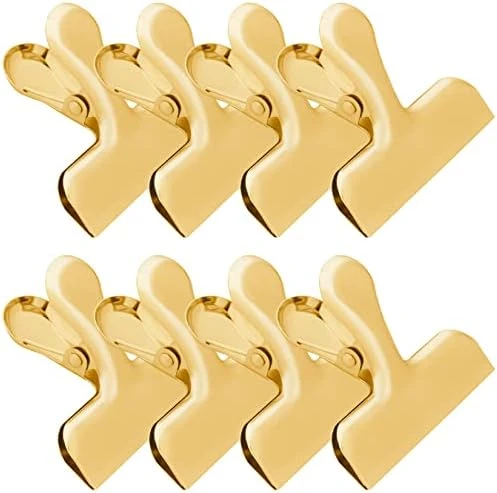 Unfery 8 Pack 3 Inch Stainless Steel Gold Chip Clips Bag Clips Large Clips For Food Packages,Food Clip Kitchen Clips For Snack,Strong Food Clips Snack Clips,Home&Kitchen Metal Chip Clips Heavy Duty 6 Unfery 8 Pack 3 Inch Stainless Steel Gold Chip Clips Bag Clips Large Clips For Food Packages,Food Clip Kitchen Clips For Snack,Strong Food Clips Snack Clips,Home&Kitchen Metal Chip Clips Heavy Duty - Image 6