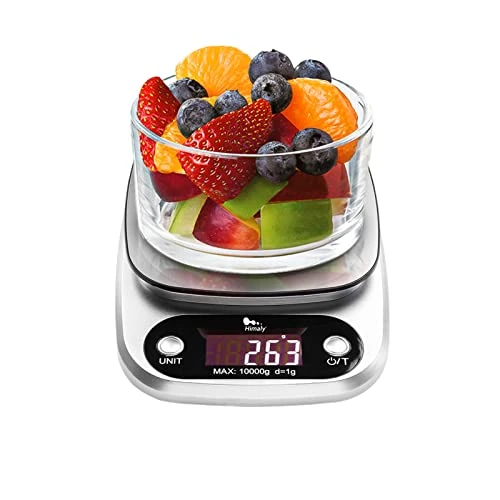 Digital Food Scale, 22 Lbs/10kg Multifunction Kitchen Scale With Large Back-lit LCD Display And Tare Function For Cooking Baking Diets 1 Digital Food Scale, 22 Lbs/10kg Multifunction Kitchen Scale With Large Back-lit LCD Display And Tare Function For Cooking Baking Diets