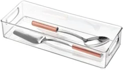 BPA-Free Plastic Pantry And Kitchen Storage, Freezer And Fridge Organizer Bin With Easy Grip Handles – 16” X 8” X 3”, Clear -Kitchen Island Sale 41Y8v7yUouL. AC