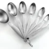 - Oval Stainless Steel Metal Measuring Spoons Set, Easy To Read Dual Measurements For Dry And Liquid Ingredients, Medicine And More, Kitchen Essentials, Set Of 7