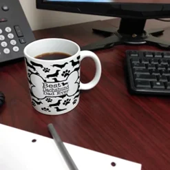 Dog Owner Gift Best Dachshund Dad Ever Paw Pattern 11oz Ceramic Coffee Mug Tea Cup White -Kitchen Island Sale 41YP1gTmn8L