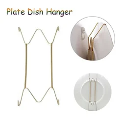 Plate Dish Hanger, Dismountable Decoration Crafts Dish Spring Holder, Fixed Art Wall Display Securing Clip Invisible Hook For Home Decor(8 Inch) -Kitchen Island Sale 41YQKf4NY3S