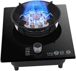 Gas Stoves, 9Cavities Tempered Glass Cooktop Burner, Desktop And Recessed Installation Suitable For Kitchen And Camping 7kw (Size : NG) -Kitchen Island Sale 41YQaD1qmFL. AC