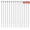 15Pcs Metal Stir Sticks, Stainless Coffee Stirrers Reusable, Swizzle Sticks For Cocktails, Multifunctional Stir Sticks For Epoxy, Resin, Coffee, Wine, Drinks, Tea, Paint, Crafts, Ink, Oil, Etc.