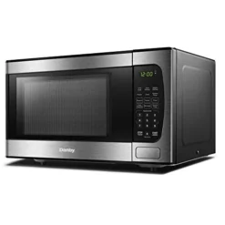 DBMW0924BBS 0.9 Cu.Ft. CounterTop Microwave In Black Stainless Steel - 900 Watts, Small Microwave With Push Button Door -Kitchen Island Sale 41YfC1ml7VL