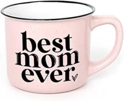 Mom Mug With Stylish Gift Box- Best Mom Ever Novelty Gifts For Mom Cute Coffee Mugs For Women - Pink Coffee Mug With Black Hand Lettering - 15 Oz Microwave And Dishwasher Safe. -Kitchen Island Sale 41Ys0R9OdgL. AC