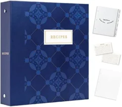 Recipe 3 Ring Binder 8.5x11 | Full-Page With Clear Protective Sleeves To Write In Your Own Recipes And Color Printing Paper For Family Recipes -Kitchen Island Sale 41a5sqnjYsL. AC
