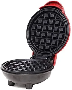 Mini Waffle Maker Portable Electric Round Waffle Maker Grill Machine For Individual Pancakes, Cookies, Eggs Individual Waffles, Paninis, Hash Browns & Other On The Go Breakfast, Lunch & Snacks (red) -Kitchen Island Sale 41aAp Q EqL. AC