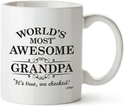 Gift For Grandpa Funny Greatest Grandfathers Day Gifts Papa Best Ever Birthday Coffee Mugs Cups The Gramps Or Pappy's Birthdays Novelty Cup Ideas World's Most Awesome Grandfather Gag Mug -Kitchen Island Sale 41aBirtRHVL. AC