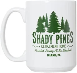 Shady Pines Retirement Home Mug - 15oz Deluxe Double-Sided Coffee Tea Mug (Green) -Kitchen Island Sale 41aKfWZiL. AC