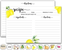 Fruit Recipe Cards 4x6 Double Sided (50) Lemon, Orange, Lime, Avocado, Watermelon Variety Pack, Cute Notecards For Organized Kitchen Storage - Thick, Matte, Non-Smudge Paper, Wedding, Shower 28 Fruit Recipe Cards 4x6 Double Sided (50) Lemon, Orange, Lime, Avocado, Watermelon Variety Pack, Cute Notecards For Organized Kitchen Storage - Thick, Matte, Non-Smudge Paper, Wedding, Shower -Kitchen Island Sale 41aOmGkxecL. AC 1