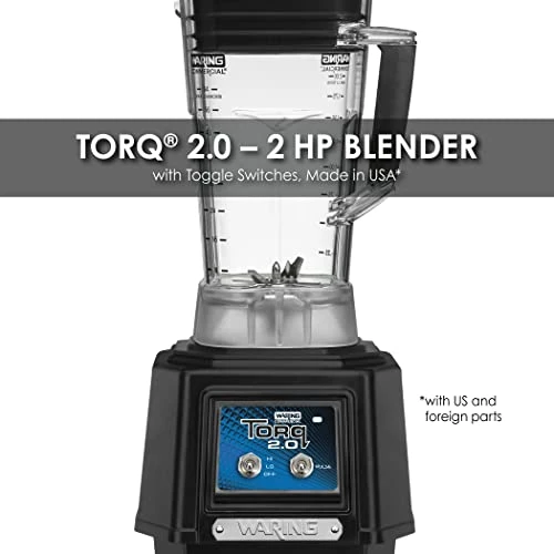 TBB145 TORQ 2 Horsepower Blender, 2 Speed Toggle Switch Controls, With 48 Oz. BPA Free Container, 120V, 5-15 Phase Plug 2 TBB145 TORQ 2 Horsepower Blender, 2 Speed Toggle Switch Controls, With 48 Oz. BPA Free Container, 120V, 5-15 Phase Plug - Image 2
