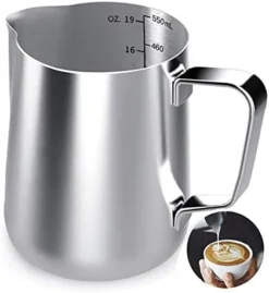 Milk Frothing Pitcher, 20 Oz Milk Frother Cup Espresso Cup Stainless Steel -Kitchen Island Sale 41aSZBA0uEL. AC