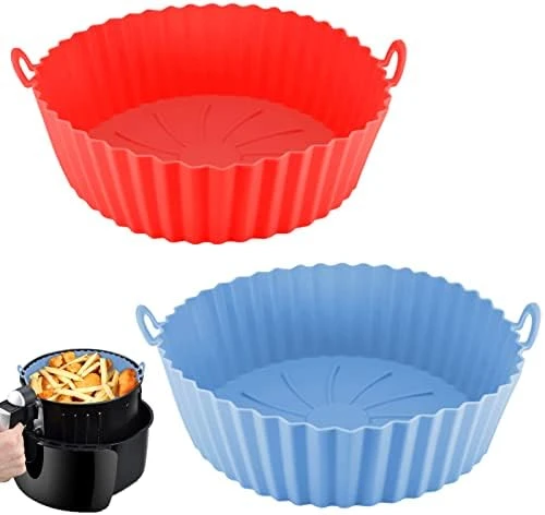 2 Pack Air Fryer Silicone Liners Basket Round, Apply To 1-3.5 QT Airfryer, Air Fryer Silicone Pot Bowl, Reusable Baking Tray Cooking Oven Accessories (Top 6.5in / Bottom 5.5in) 7 2 Pack Air Fryer Silicone Liners Basket Round, Apply To 1-3.5 QT Airfryer, Air Fryer Silicone Pot Bowl, Reusable Baking Tray Cooking Oven Accessories (Top 6.5in / Bottom 5.5in) - Image 7