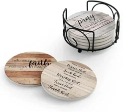 Coasters For Drinks With Bible Verses, Set Of 6 Absorbent Drinks Coasters With Holder Ceramic Drink Coaster With Cork Backing For Table Protection, Christian Coasters, Christian Gifts 15 Coasters For Drinks With Bible Verses, Set Of 6 Absorbent Drinks Coasters With Holder Ceramic Drink Coaster With Cork Backing For Table Protection, Christian Coasters, Christian Gifts -Kitchen Island Sale 41bNAw3hI9L. AC