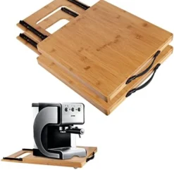 HomenComfy Wooden Kitchen Appliances Slider, Premium Multipurpose Under Cabinet Countertop Appliance Sliding Rolling Tray For Coffee Maker Toaster Blender Air Fryer Stand Mixer -Kitchen Island Sale 41bSlklR43L. AC