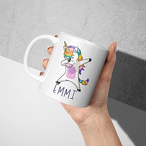 Personalized Coffee Mugs, Dabbing Unicorn Coffee Mug With Name, 11 Oz - Gifts For Women, Gifts For Kids, Birthday Gifts, Christmas Gifts, Tazas Personalizadas, Monogram Novelty Mug, Great Gift Idea 4 Personalized Coffee Mugs, Dabbing Unicorn Coffee Mug With Name, 11 Oz - Gifts For Women, Gifts For Kids, Birthday Gifts, Christmas Gifts, Tazas Personalizadas, Monogram Novelty Mug, Great Gift Idea - Image 4
