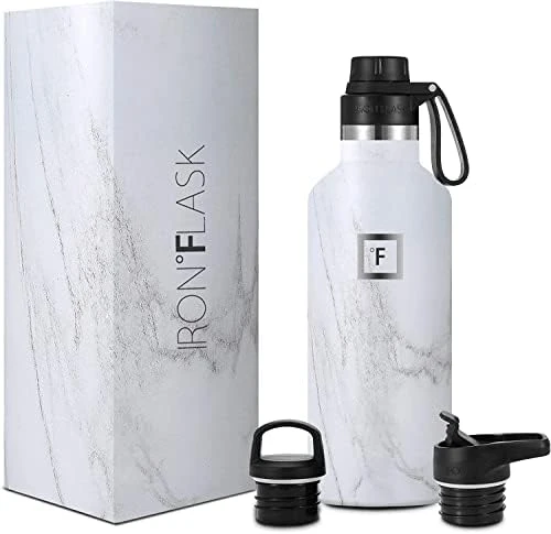 Ports Water Bottle - 24 Oz, 3 Lids (Spout Lid), Leak Proof, Vacuum Insulated Stainless Steel, Hot Cold, Double Walled, Thermo Mug, Standard Metal Canteen 9 Ports Water Bottle - 24 Oz, 3 Lids (Spout Lid), Leak Proof, Vacuum Insulated Stainless Steel, Hot Cold, Double Walled, Thermo Mug, Standard Metal Canteen - Image 9