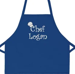 THE APRONPLACE Personalized Chef Any Name Child Apron Regular Add Your Own Name For Kids, Kitchen, Baking