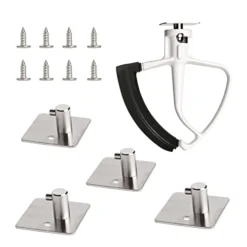 Stand Mixer Attachment Holders Compatible With Kitchenaid Attachments,for Flat Beater,Dough Hooks,Flex Edge Beater,Wire Whip (4-PACK)