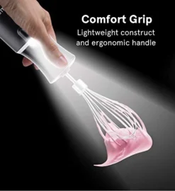 GHB2360 12 Speed Illuminating Immersion Hand Blender With Turbo Mode - Comfortable Ergonomic Handle - Whisk Attachment Included - Integrated LED Spotlight - 300 Watt Motor - Black -Kitchen Island Sale 41cEmWfhHFL